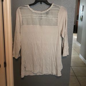 Off white cut out shirt